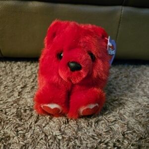 Swibco Puffkins Valentine's Day Kisses Red Bear